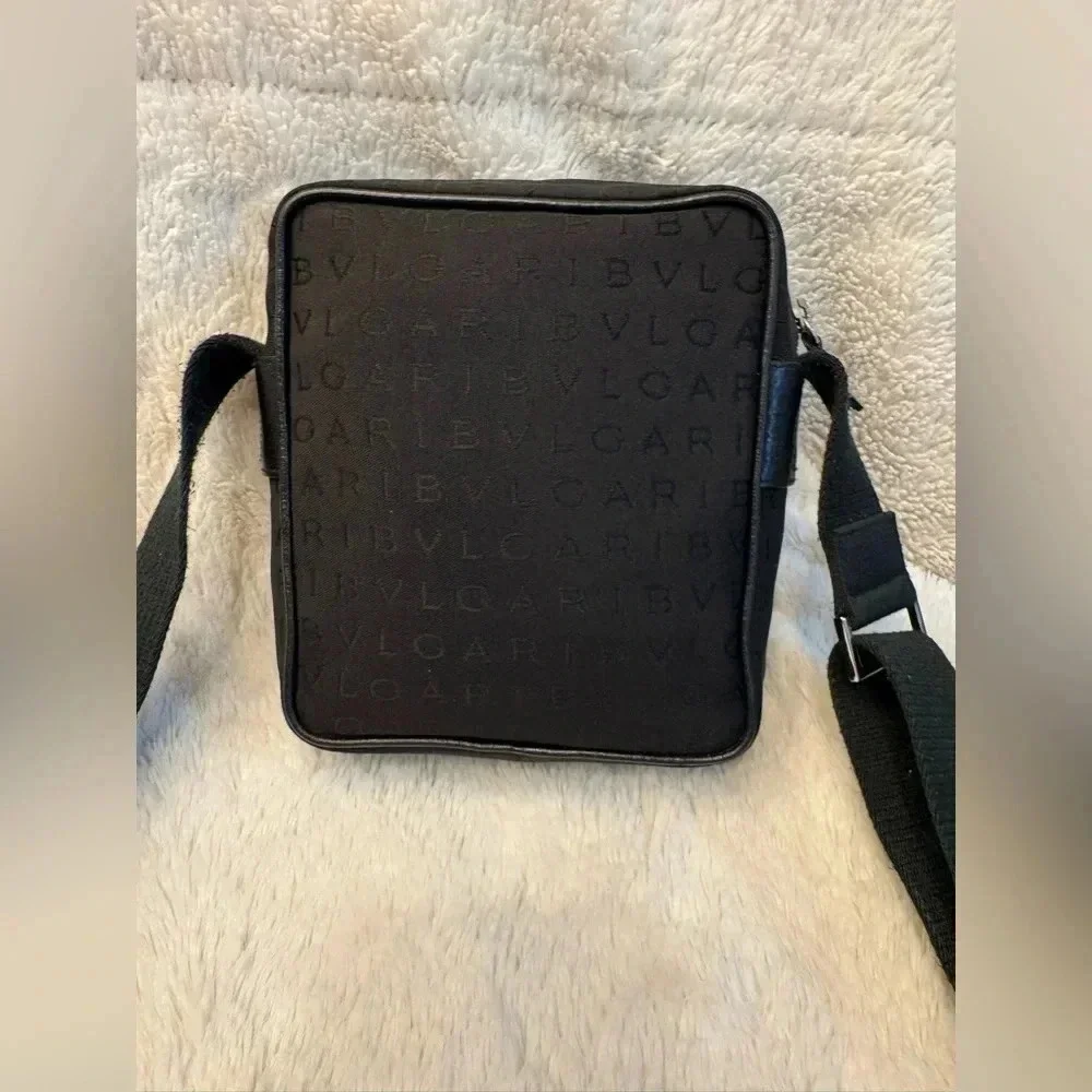 EUC Bvlgari Logo Mania Jacquard Campus Crossbody